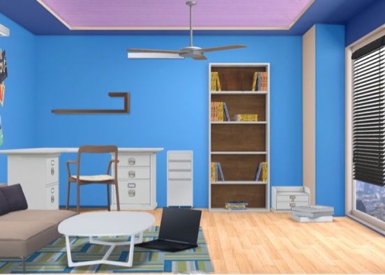 office room made just for me!!! Design Rendering
