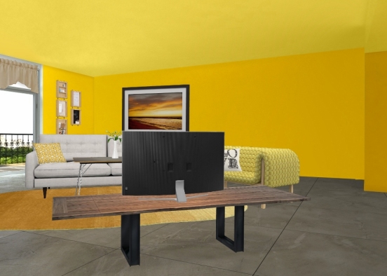 Жёлтая  комната 🍋 Design Rendering