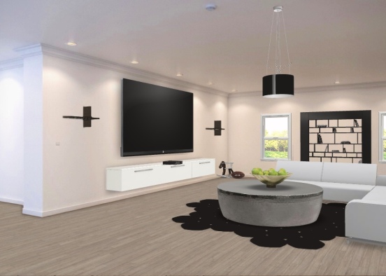 MH living room Design Rendering
