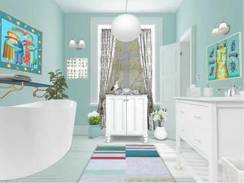 Retro bathroom