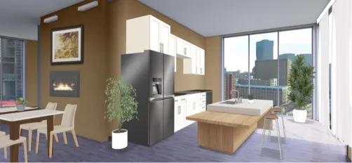 apartment kitchen*slash*dining