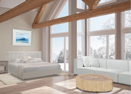 Colorado winter bedroom Design Rendering