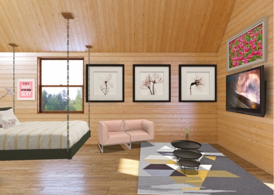 Honey Moon cabin room  Design Rendering