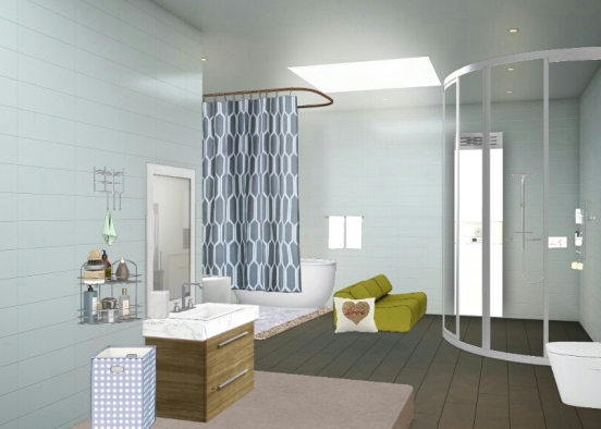 Baby room bathroom  Design Rendering