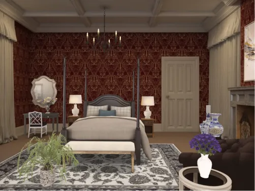 A Downton Bedroom