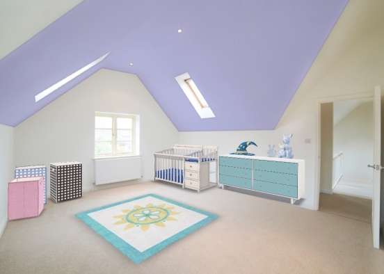baby room. Design Rendering