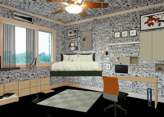 Bedroom cool Design Rendering