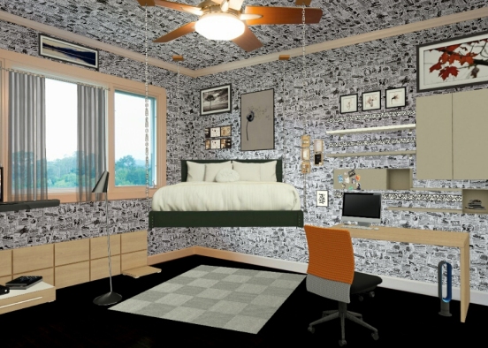 Bedroom cool Design Rendering