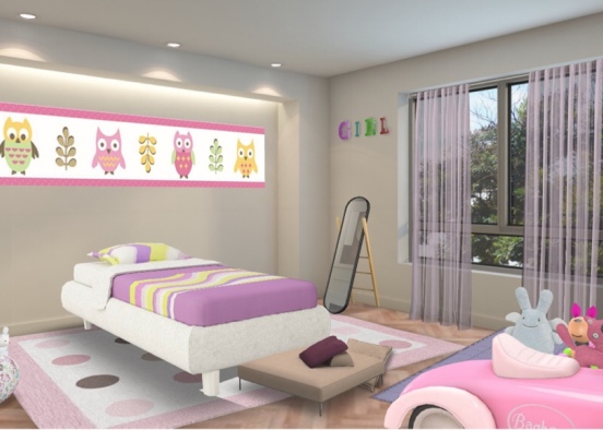 kids room (girl) Design Rendering