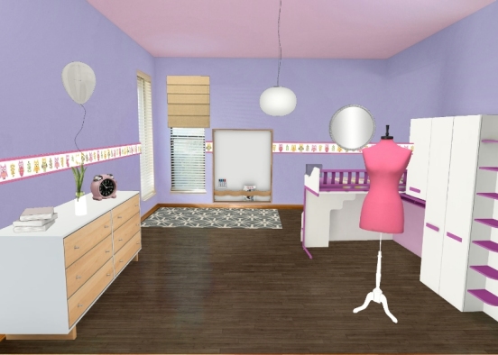 Chambre petite fille 1 👧🏼  Design Rendering