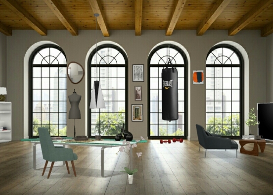 sala de estar Design Rendering