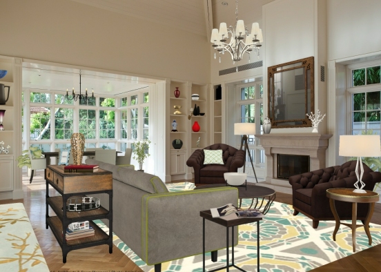 2nd livingroom Design Rendering