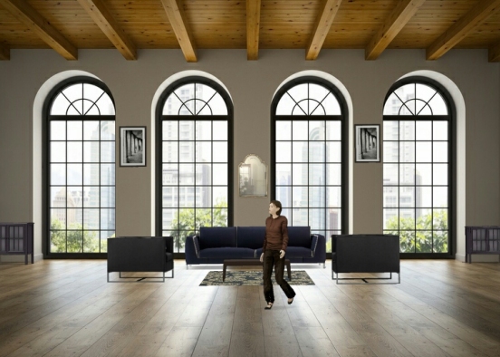 My dream home # living room Design Rendering