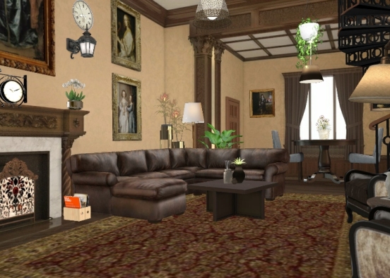My vintage living room please 👍 Design Rendering
