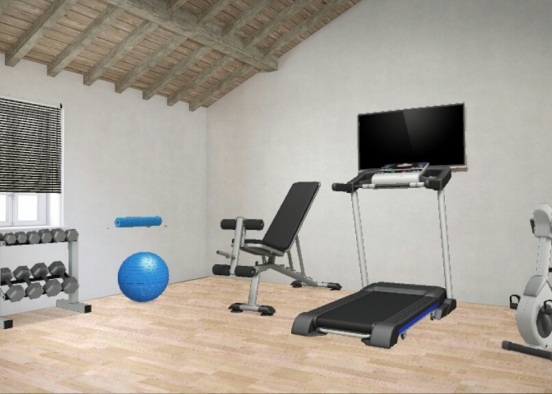 Workout area Design Rendering