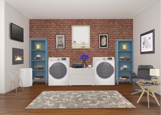 Coolest laundry room Design Rendering