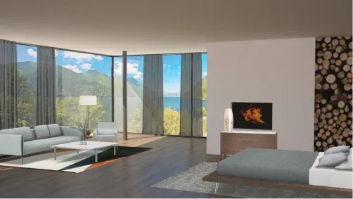 lakeside bedroom 💙💙