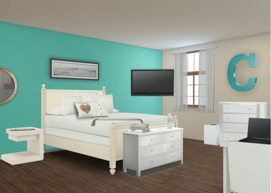 Teen bedroom #1 Design Rendering
