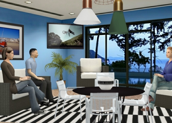 Lounge room Design Rendering