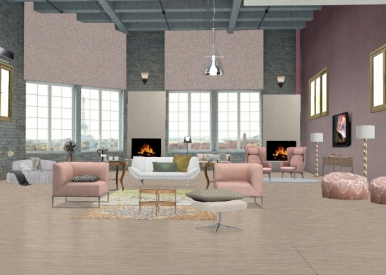 Warehouse pink coffee 💗 Design Rendering