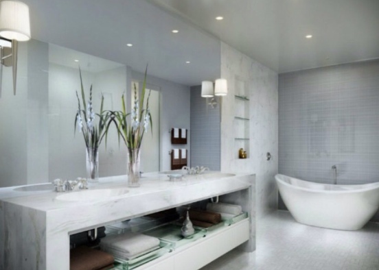 Luxury Bathroom 🏠 Design Rendering