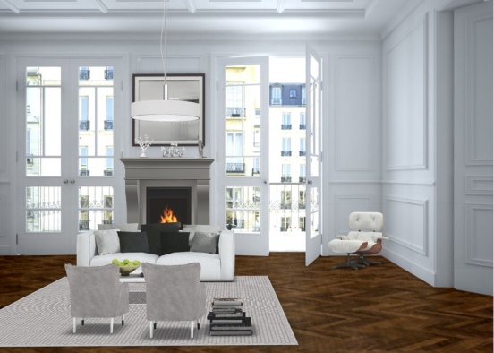 Paris Apartment Design Rendering