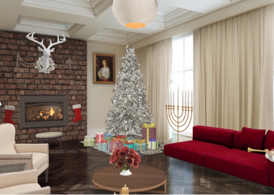 Christmas livingroom 🎅🏻🎅🏻🎄 Design Rendering