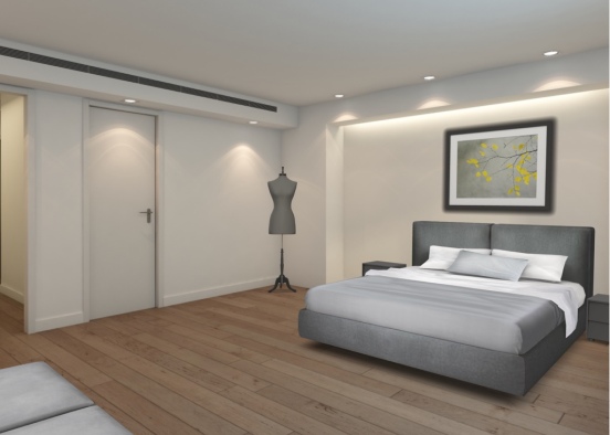 large Bedroom Design Rendering