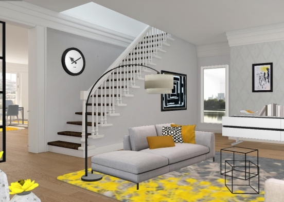 Grey, yellow and black... I hope you enjoy it Design Rendering