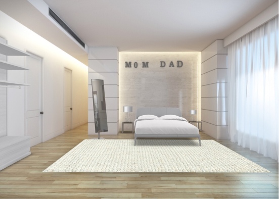 Mom and dads room Design Rendering