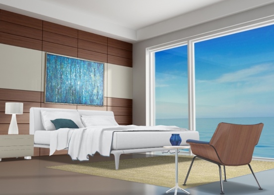 relaxing beach bedroom! Design Rendering