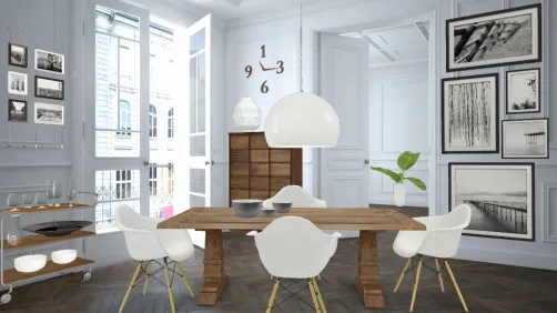 White&Wood Dining Room