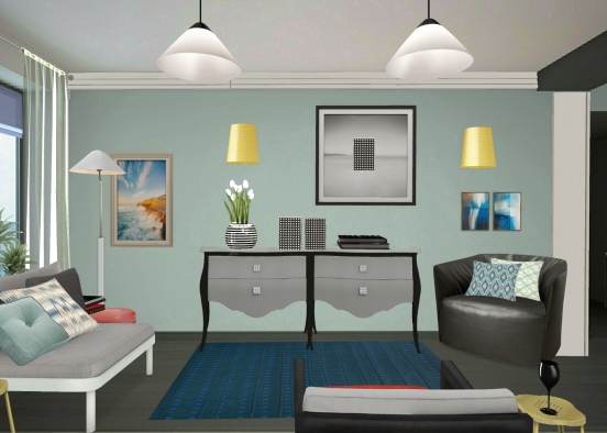 445 Living Room Design Rendering
