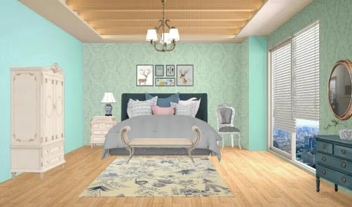 Sky blu room...