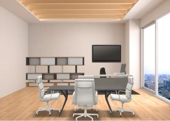 Office and Meeting Room Design Rendering