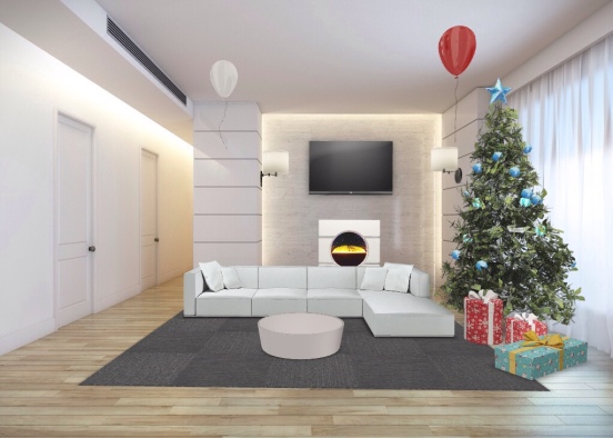 christmas living room (way better version) Design Rendering