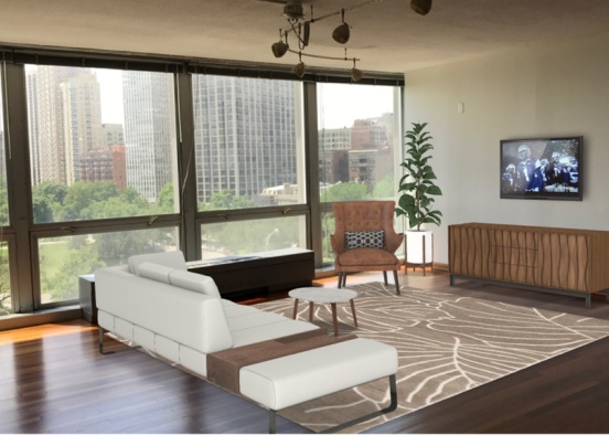 living room 330 diversey Design Rendering