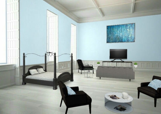 Grand Bedroom Design Rendering