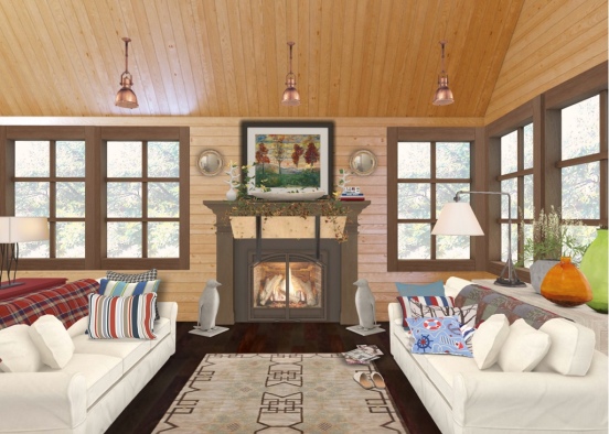 Adirondack lake house Design Rendering