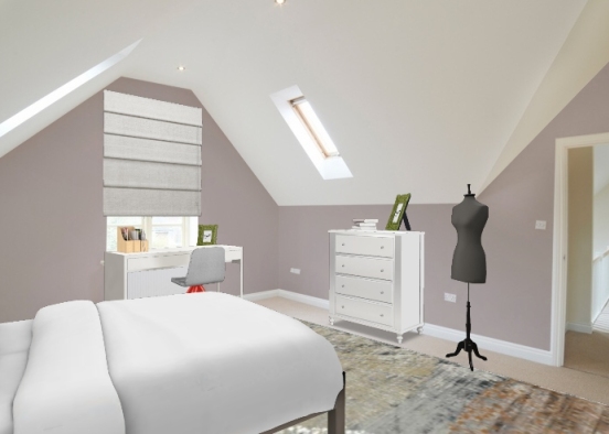 Маленькая спальня Design Rendering