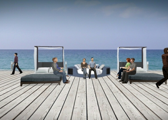 Sitting area with sunshine  Design Rendering