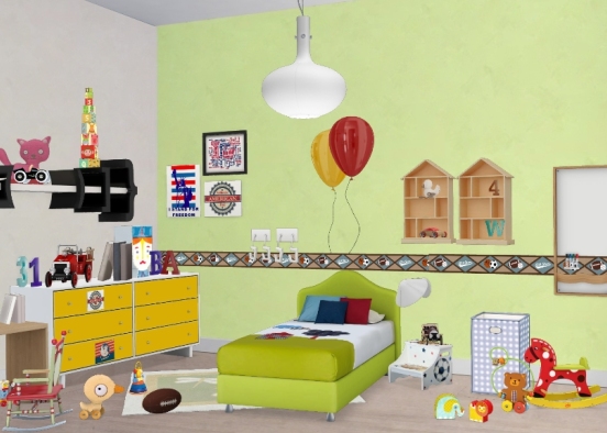 Kid's room Design Rendering