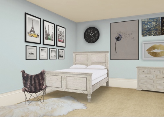 bedroom2whiteteen Design Rendering