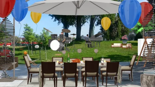 Feast in the park withlive music 