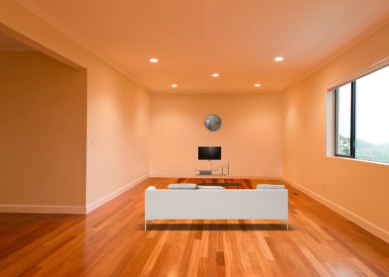 Sala simples Design Rendering