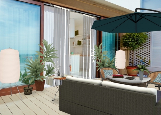 A quick and easy patio  Design Rendering