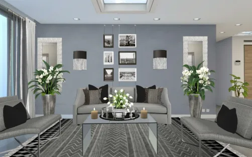 Fifty shades of Grey Living Room 