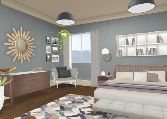 authentic bedroom Design Rendering