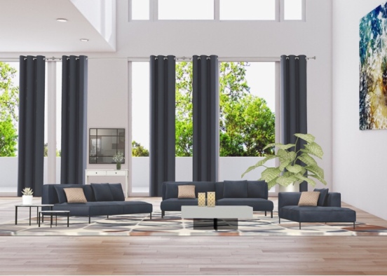 Livingroom 💙 Design Rendering