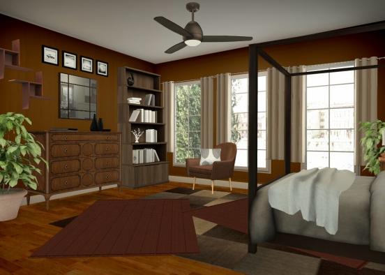 Brown comfort Design Rendering